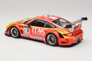 Porsche 911 997 GT3 R #8 De Lorenzi Racing De Lorenzi 24 Hours of Spa 2011 Minichamps 1:18 151118918 Metal - imaginea 5 din 6