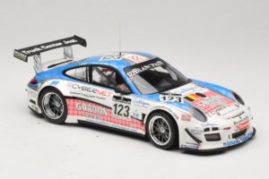 Porsche 911 997 GT3 R #123 Muhlner Motorsport E. Fumal / E. Thiry 24 Hours of Spa 2011 Minichamps 1:18 151118923 Metal - imaginea 4 din 6