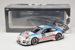 Porsche 911 997 GT3 R #123 Muhlner Motorsport E. Fumal / E. Thiry 24 Hours of Spa 2011 Minichamps 1:18 151118923 Metal - imaginea 6 din 6