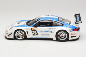 Porsche 911 997 GT3 R #53 Muhlner Motorsport P-Y. Vannelet / U. Peyroles Class Winners 24 Hours of Spa 2010 Minichamps 1:18 1 - imaginea 3 din 6
