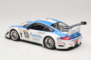 Porsche 911 997 GT3 R #53 Muhlner Motorsport P-Y. Vannelet / U. Peyroles Class Winners 24 Hours of Spa 2010 Minichamps 1:18 1 - imaginea 5 din 6
