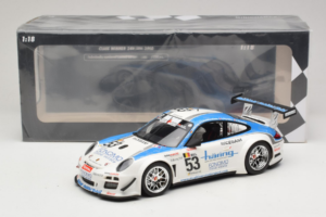 Porsche 911 997 GT3 R #53 Muhlner Motorsport P-Y. Vannelet / U. Peyroles Class Winners 24 Hours of Spa 2010 Minichamps 1:18 1 - imaginea 6 din 6