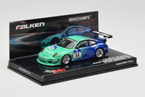 Porsche 911 997 GT3 R #44 Team Falken S. Henzler / P. Dumbreck / M. Ragginger / S. Asch 24 Hours Nurburgring 2011 Minichamps  - imaginea 2 din 4