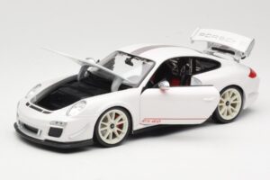 Porsche 911 997 GT3 RS 4.0 Alb Bburago 1:18 18-11036 Metal - imaginea 2 din 8