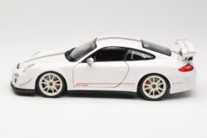 Porsche 911 997 GT3 RS 4.0 Alb Bburago 1:18 18-11036 Metal - imaginea 4 din 8