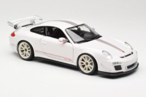 Porsche 911 997 GT3 RS 4.0 Alb Bburago 1:18 18-11036 Metal - imaginea 6 din 8