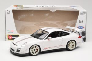 Porsche 911 997 GT3 RS 4.0 Alb Bburago 1:18 18-11036 Metal - imaginea 8 din 8