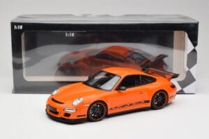 Porsche 911 997 GT3 RS Portocaliu Minichamps 1:18 155062122 Metal - imaginea 6 din 6