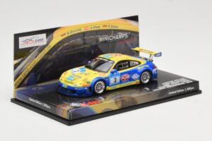 Porsche 911 997 GT3 RSR #3 24 Hours Nurburgring 2008 Minichamps 1:43 437087803 Metal - imaginea 2 din 4