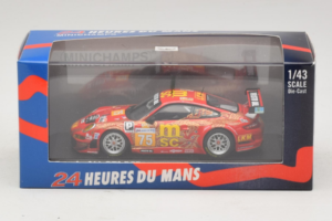 Porsche 911 997 GT3 RSR #75 O. Young / P. Hesnault 24 Hours of Le Mans 2009 Minichamps 1:43 400096975 Metal - imaginea 4 din 4