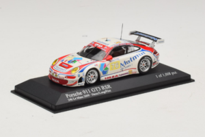 Porsche 911 997 GT3 RSR #76 R. Narac / P. Long / P. Pilet 24 Hours of Le Mans 2009 Minichamps 1:43 400096976 Metal - imaginea 2 din 3