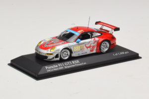 Porsche 911 997 GT3 RSR #80 J. Bergmeister / S. Neiman / D. Law 24 Hours of Le Mans 2009 Minichamps 1:43 400096980 Metal - imaginea 2 din 4