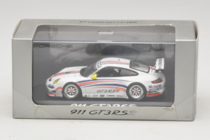 Porsche 911 997 GT3 RSR Alb Cu Dungi Albastre și Portocalii 2007 Minichamps 1:43 WAP02000618 Metal - imaginea 4 din 4