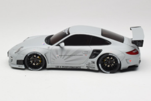 Porsche 911 997 Liberty Walk Gri GT Spirit 1:18 GT126 Rășină - imaginea 3 din 6
