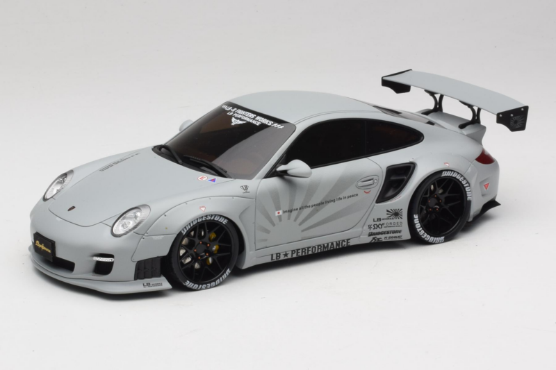 Porsche 911 997 Liberty Walk Gri GT Spirit 1:18 GT126 Rășină