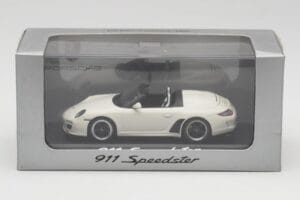 Porsche 911 997 Speedster Alb Minichamps 1:43 WAP0200290B Metal - imaginea 4 din 4