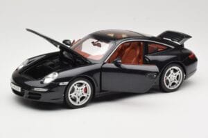 Porsche 911 997 Targa Negru Norev 1:18 187506 Metal - imaginea 2 din 8