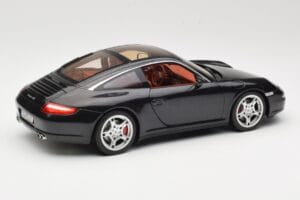 Porsche 911 997 Targa Negru Norev 1:18 187506 Metal - imaginea 3 din 8