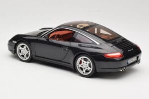 Porsche 911 997 Targa Negru Norev 1:18 187506 Metal - imaginea 7 din 8