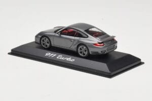 Porsche 911 997 Turbo Anthracite Grey Minichamps 1:43 WAP0200010A Metal - imaginea 3 din 4