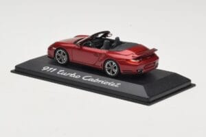 Porsche 911 997 Turbo Cabriolet Roșu Minichamps 1:43 WAP0200130A Metal - imaginea 3 din 4