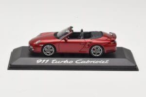 Porsche 911 997 Turbo Cabriolet Roșu Minichamps 1:43 WAP0200130A Metal