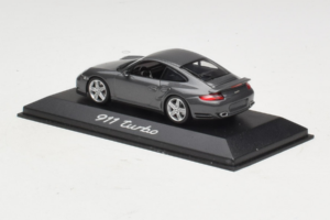 Porsche 911 997 Turbo Grey Metallic Minichamps 1:43 WAP02013116 Metal - imaginea 3 din 4