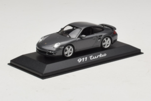 Porsche 911 997 Turbo Grey Metallic Minichamps 1:43 WAP02013016 Metal - imaginea 2 din 5