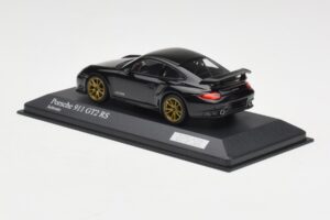 Porsche 911 997.2 GT2 RS Negru cu Jante Aurii Minichamps 1:43 400069402 Metal - imaginea 3 din 4