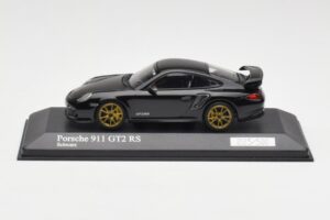 Porsche 911 997.2 GT2 RS Negru cu Jante Aurii Minichamps 1:43 400069402 Metal