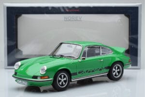 Porsche 911 Carrera RS 2.7 Verde Norev 1:18 187680 Metal - imaginea 6 din 6