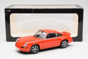 Porsche 911 Carrera RS 2.7 Portocaliu AUTOart 1:18 78057 Metal - imaginea 8 din 8