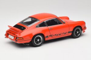 Porsche 911 Carrera RS 2.7 Portocaliu & Dungi Negre AUTOart 1:18 78054 Metal - imaginea 3 din 8