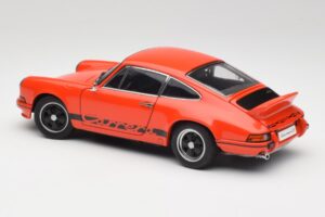 Porsche 911 Carrera RS 2.7 Portocaliu & Dungi Negre AUTOart 1:18 78054 Metal - imaginea 7 din 8