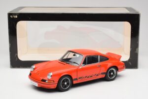 Porsche 911 Carrera RS 2.7 Portocaliu & Dungi Negre AUTOart 1:18 78054 Metal - imaginea 8 din 8