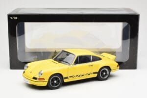 Porsche 911 Carrera RS 2.7 Galben AUTOart 1:18 78053 Metal - imaginea 8 din 8