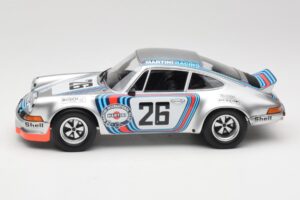 Porsche 911 Carrera RSR Group 4 GT #26 Martini Racing H. Muller / G. van Lennep GT Class Winner 1000 km Dijon 1973 Minichamps - imaginea 3 din 6