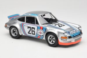 Porsche 911 Carrera RSR Group 4 GT #26 Martini Racing H. Muller / G. van Lennep GT Class Winner 1000 km Dijon 1973 Minichamps - imaginea 4 din 6