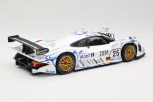 Porsche 911 GT1 #25 Porsche AG U. Alzen / J. Muller / B. Wollek 24 Hours of Le Mans 1998 Maisto 1:18 56052 Metal - imaginea 3 din 8