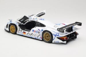 Porsche 911 GT1 #25 Porsche AG U. Alzen / J. Muller / B. Wollek 24 Hours of Le Mans 1998 Maisto 1:18 56052 Metal - imaginea 5 din 8