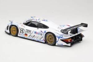 Porsche 911 GT1 #25 Porsche AG U. Alzen / J. Muller / B. Wollek 24 Hours of Le Mans 1998 Maisto 1:18 56052 Metal - imaginea 7 din 8