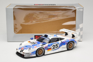 Porsche 911 GT1 #25 H. Stuck / T. Boutsen / B. Wollek 24 Hours of Le Mans 1996 UT Models 1:18 180966625 Metal - imaginea 8 din 8