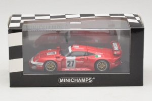 Porsche 911 GT1 #27 BMS Scuderia Italia 24 Hours of Le Mans 1997 Minichamps 1:43 430976627 Metal - imaginea 4 din 4