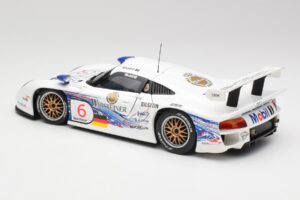 Porsche 911 GT1 #6 T. Boutsen / H-J. Stuck 1997 UT Models 1:18 39720 Metal - imaginea 7 din 8