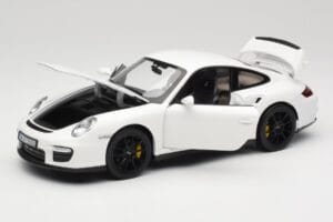 Porsche 911 GT2 997.1 Alb Norev 1:18 187572 Metal - imaginea 2 din 8
