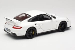 Porsche 911 GT2 997.1 Alb Norev 1:18 187572 Metal - imaginea 3 din 8