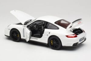 Porsche 911 GT2 997.1 Alb Norev 1:18 187572 Metal - imaginea 5 din 8