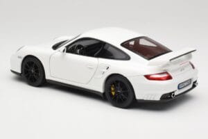 Porsche 911 GT2 997.1 Alb Norev 1:18 187572 Metal - imaginea 7 din 8