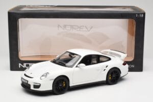 Porsche 911 GT2 997.1 Alb Norev 1:18 187572 Metal - imaginea 8 din 8