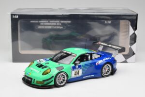 Porsche 911 GT3 R #44 Falken Motorsport W. Henzler / P. Dumbreck NBR 2016 Minichamps 1:18 155166044 Metal - imaginea 6 din 6